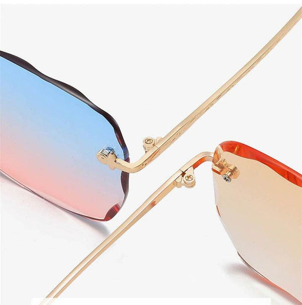 Sunglass Lover Trendy Rimless Oversize Square Sunglasses - SunglassesMart