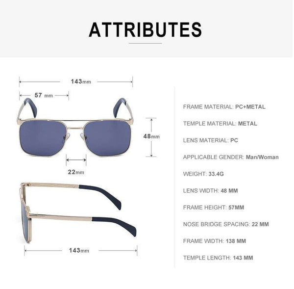 Sunglass Lover Trendy Square Luxury Sunglasses - SunglassesMart
