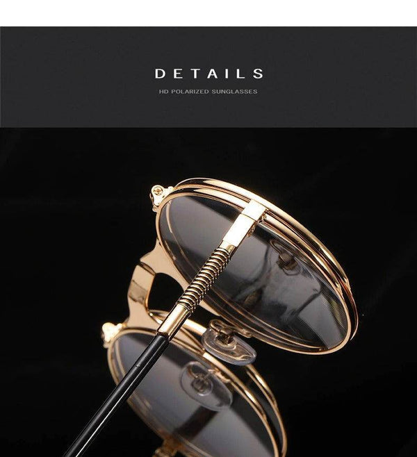 Sunglass Lover Vintage Steampunk Flip Sunglasses - SunglassesMart