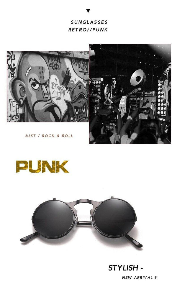 Sunglass Lover Vintage Steampunk Flip Sunglasses - SunglassesMart
