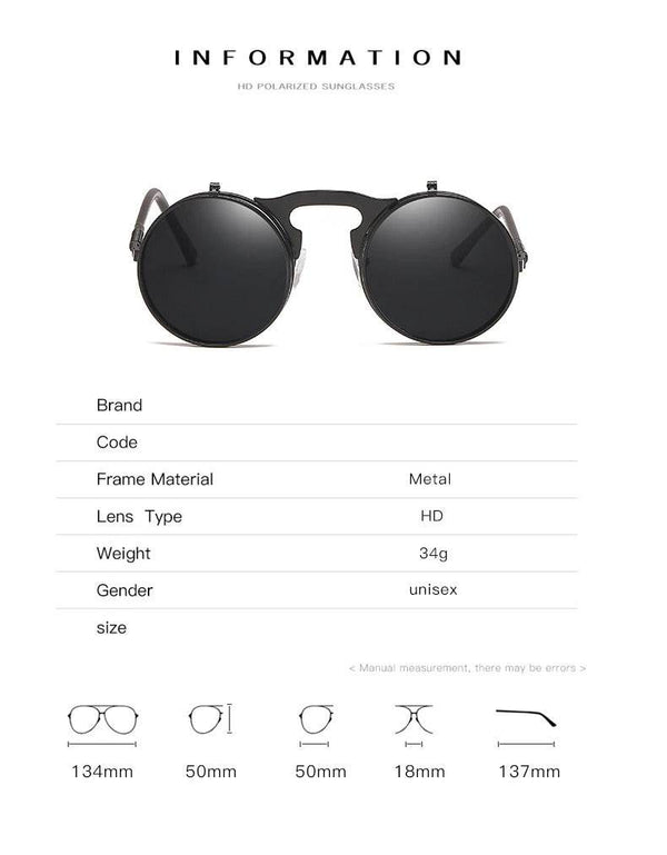 Sunglass Lover Vintage Steampunk Flip Sunglasses - SunglassesMart
