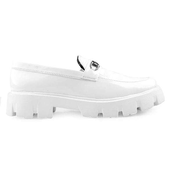 Premium Patent Vegan Buckle Slip-Ons for Men | British Casual Loafers Sneakers