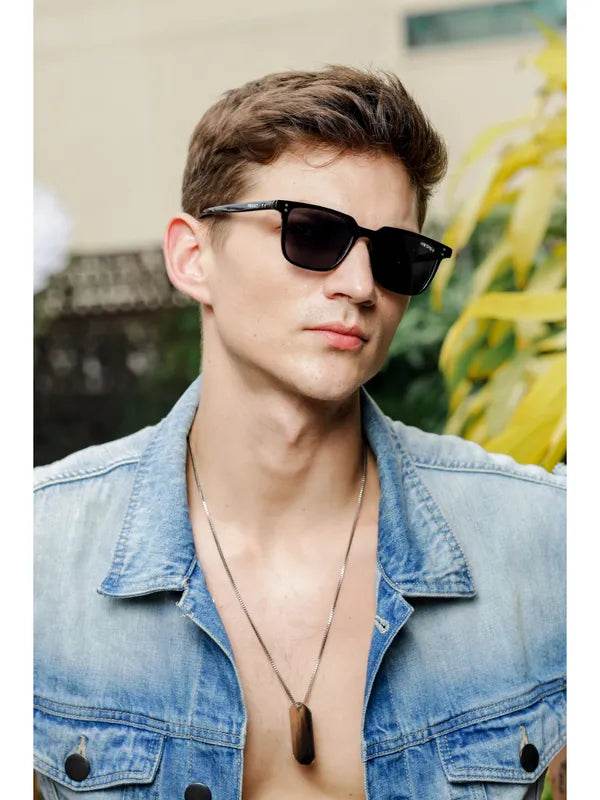 Hot Small Black Rectangle Sunglass - SunglassesMart