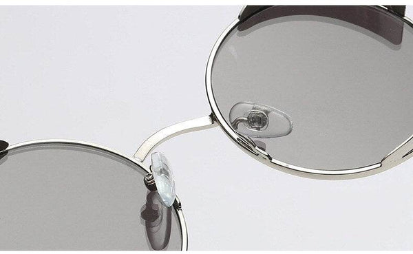 Metal Style Steampunk Fashion Men Retro Round Sunglasses-Sunglass Lover - SunglassesMart