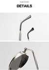 Metal Style Steampunk Fashion Men Retro Round Sunglasses-Sunglass Lover - SunglassesMart
