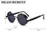 Metal Style Steampunk Fashion Men Retro Round Sunglasses-Sunglass Lover - SunglassesMart