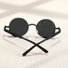 Metal Style Steampunk Fashion Men Retro Round Sunglasses-Sunglass Lover - SunglassesMart