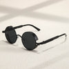 Metal Style Steampunk Fashion Men Retro Round Sunglasses-Sunglass Lover - SunglassesMart