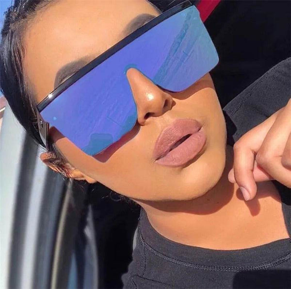 Oversized Square Sunglasses - Vintage Big Frame - SunglassesMart