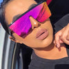 Oversized Square Sunglasses - Vintage Big Frame - SunglassesMart