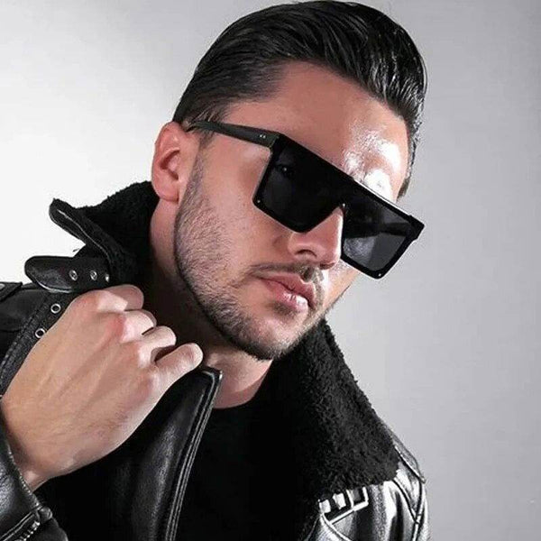 Oversized Square Sunglasses - Vintage Big Frame - SunglassesMart