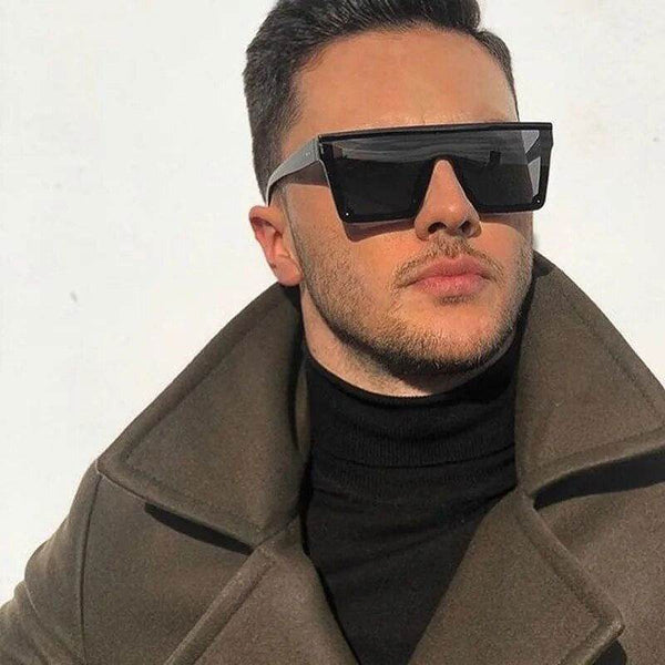 Oversized Square Sunglasses - Vintage Big Frame - SunglassesMart