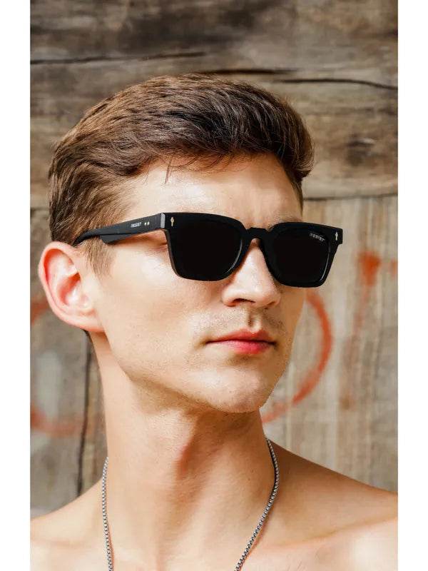 Fashion Black Square Sunglasses - SunglassesMart