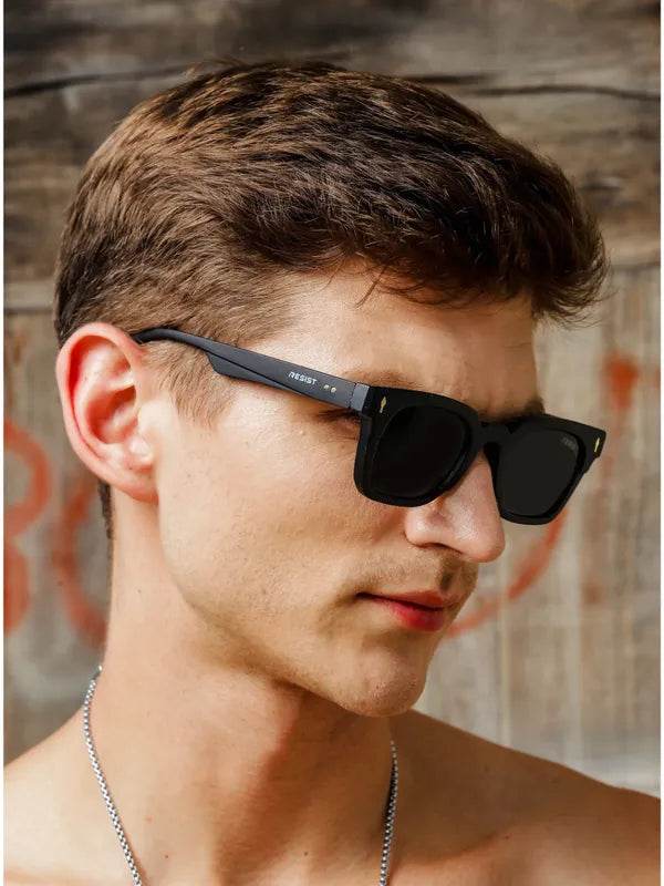 Fashion Black Square Sunglasses - SunglassesMart