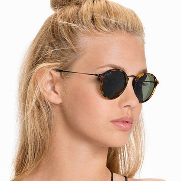 Fashion Round Metal Frame Mirror Sunglasses - SunglassesMart