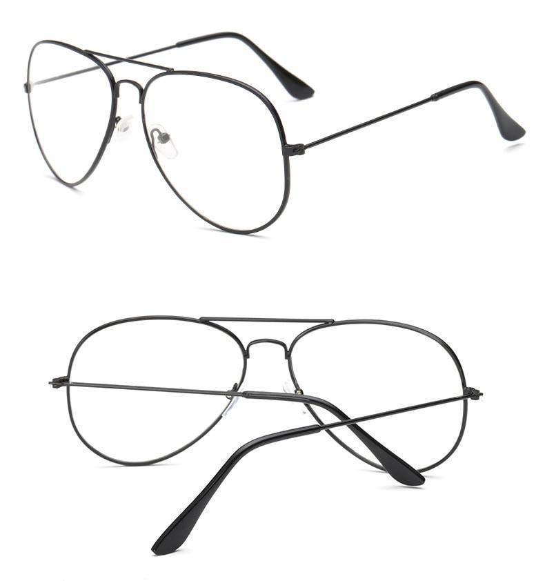 Reading Optical Pilot Aviation Metal Frame Eyeglasses - SunglassesMart