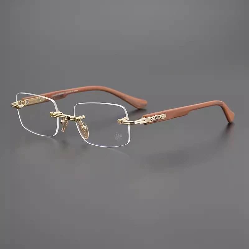 Rectangular Rimless Frames Men Anti Blue Light eyeglasses - SunglassesMart