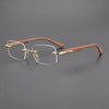 Rectangular Rimless Frames Men Anti Blue Light eyeglasses - SunglassesMart