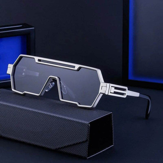 Square Vintage Punk Fashion Glasses Retro - SunglassesMart