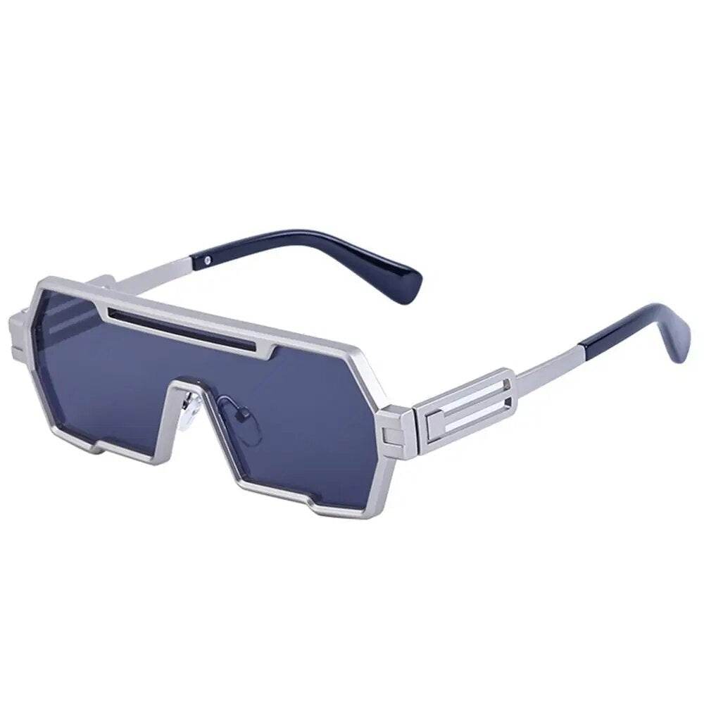 Square Vintage Punk Fashion Glasses Retro - SunglassesMart