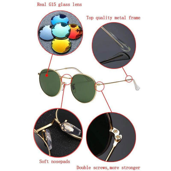 Steampunk Vintage Round Sunglasses - SunglassesMart