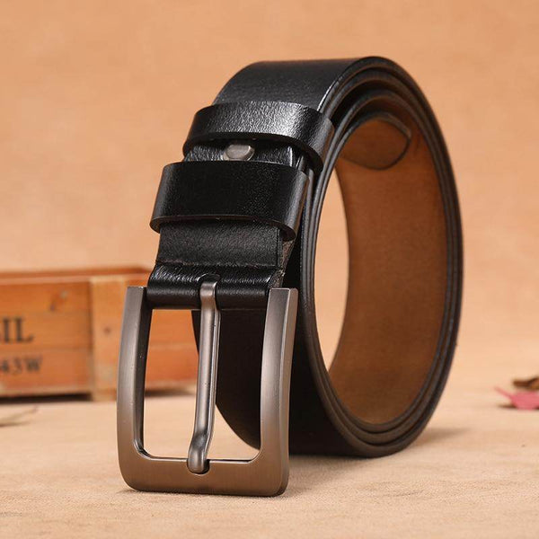 Stylish Genuine Leather Men's Leisure Belt Retro Pin Buckle Formal and Casual Wear- SunglassesMart - SunglassesMart