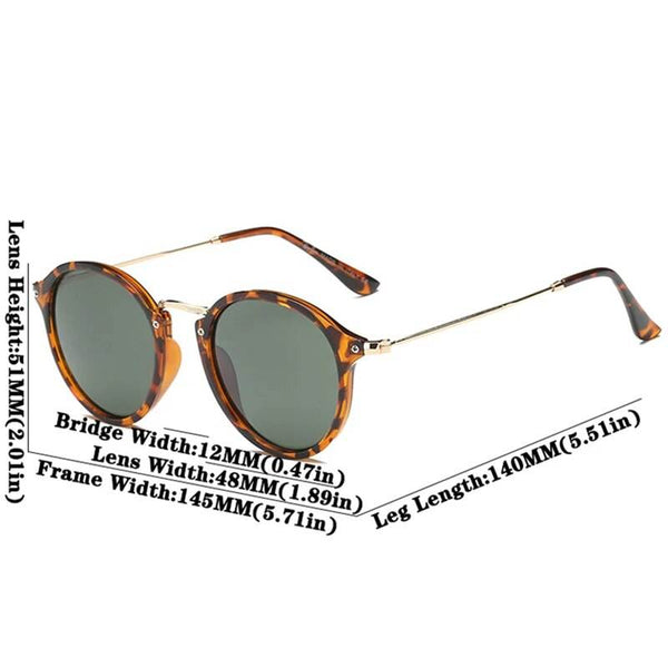 Fashion Round Metal Frame Mirror Sunglasses - SunglassesMart