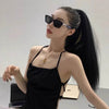 The Flamingo Black Sunglasses - SunglassesMart