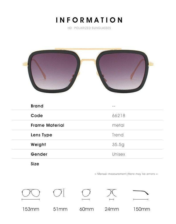 Tony Stark Robert Downey Men Women Sunglasses - SunglassesMart