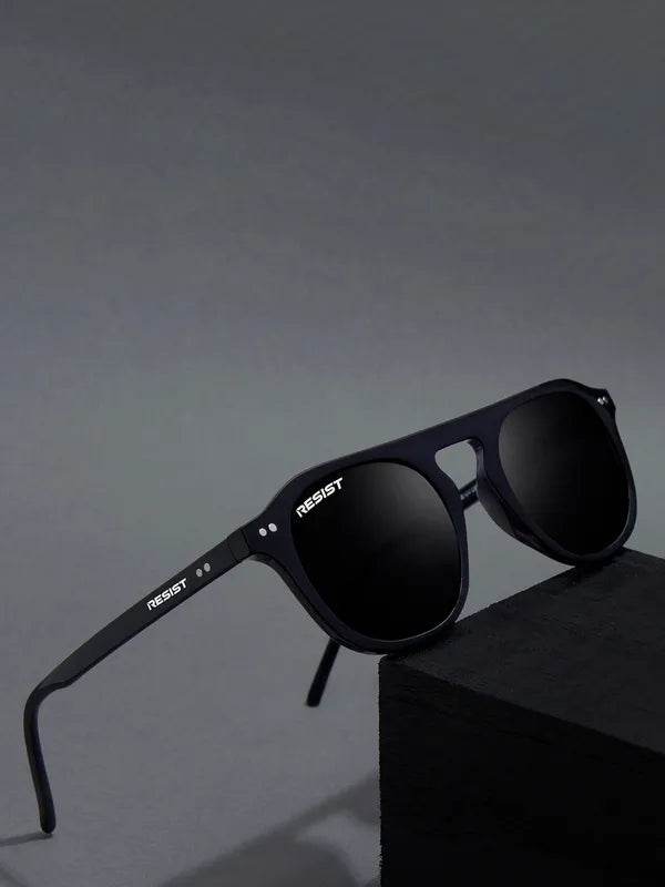 Double Bridge Oval Black - SunglassesMart