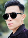 Double Bridge Oval Black - SunglassesMart