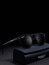 Double Bridge Oval Black - SunglassesMart