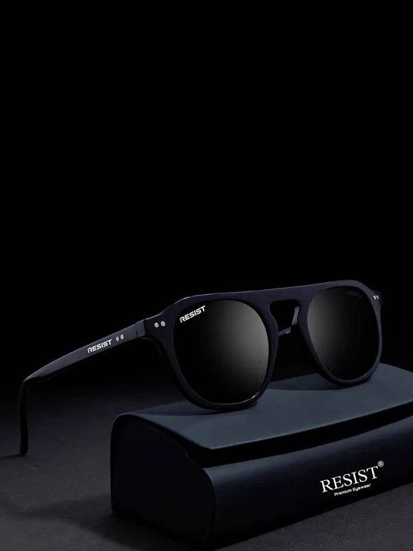 Double Bridge Oval Black - SunglassesMart