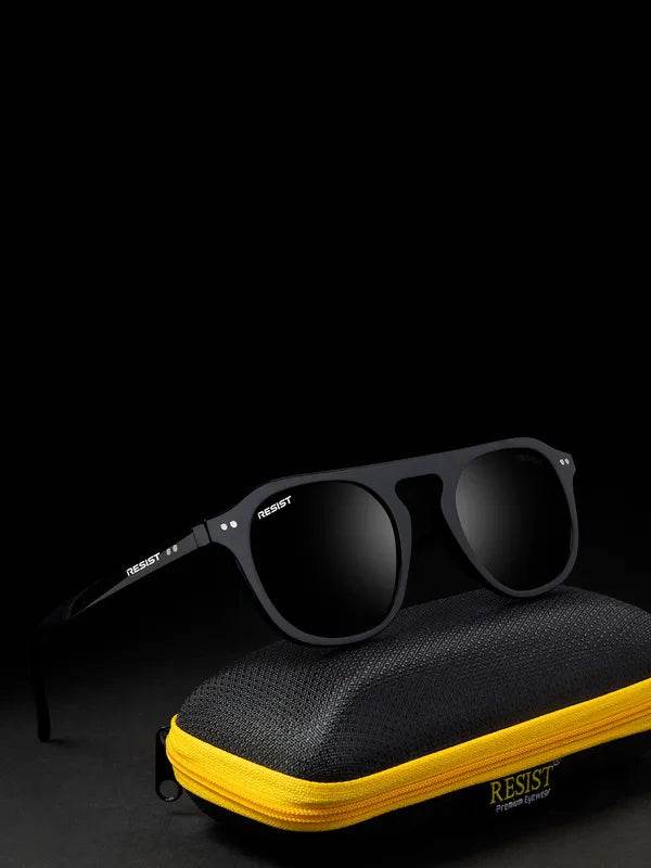 Double Bridge Oval Black - SunglassesMart