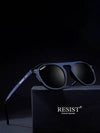Double Bridge Oval Black - SunglassesMart