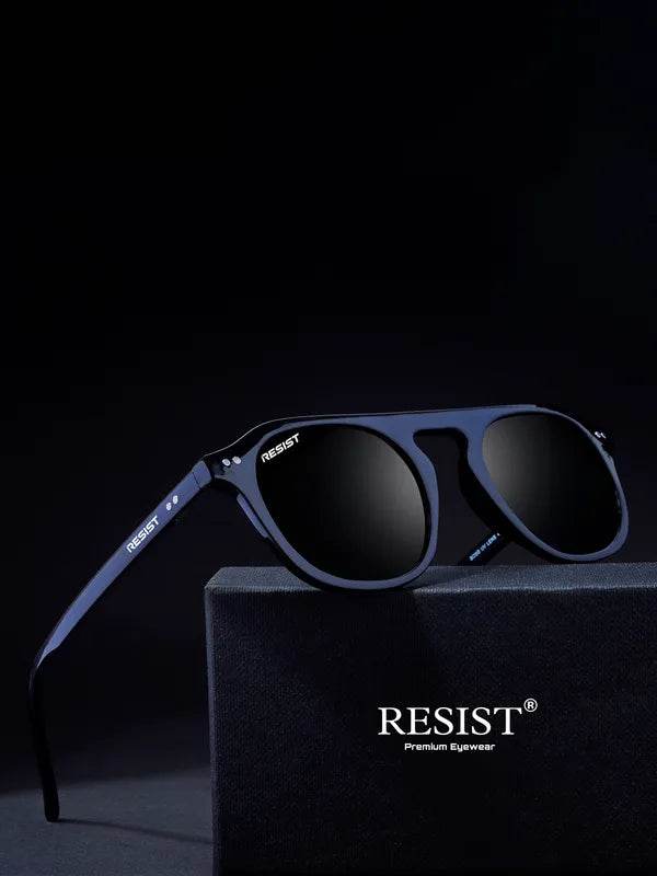 Double Bridge Oval Black - SunglassesMart