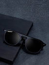 Double Bridge Oval Black - SunglassesMart