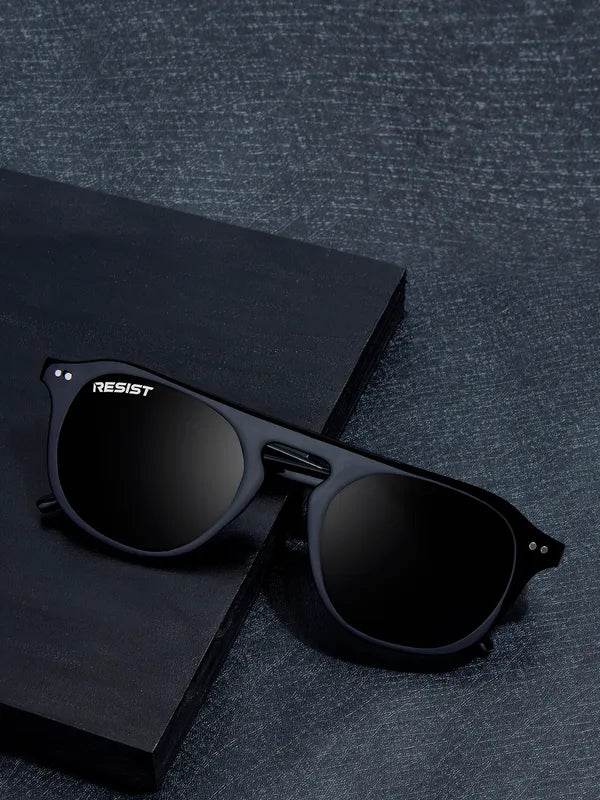 Double Bridge Oval Black - SunglassesMart