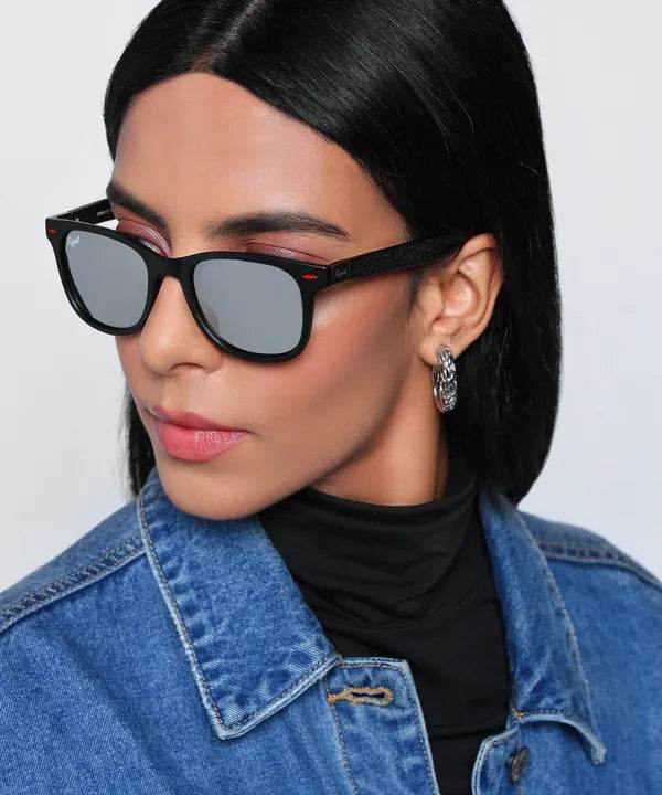 Silver Wayfarer Glasses - SunglassesMart