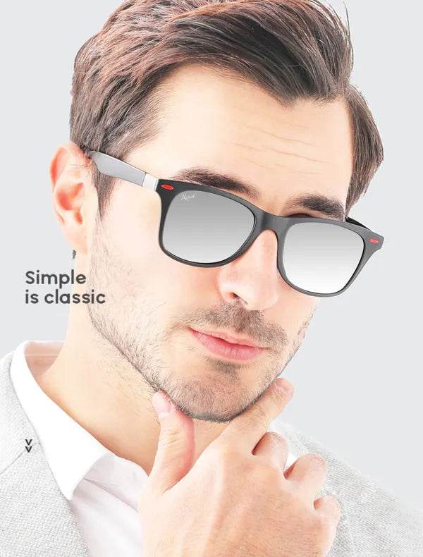 Silver Wayfarer Glasses - SunglassesMart