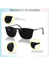 Unisex Black Wayfarer UV Protected Sunglass - SunglassesMart