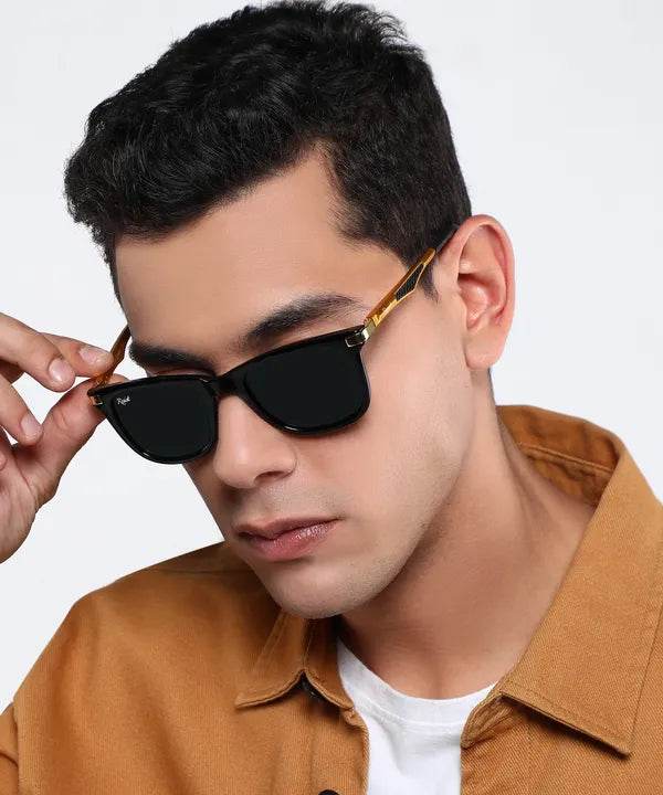 Unisex Wayfarer Black Sunglass - SunglassesMart