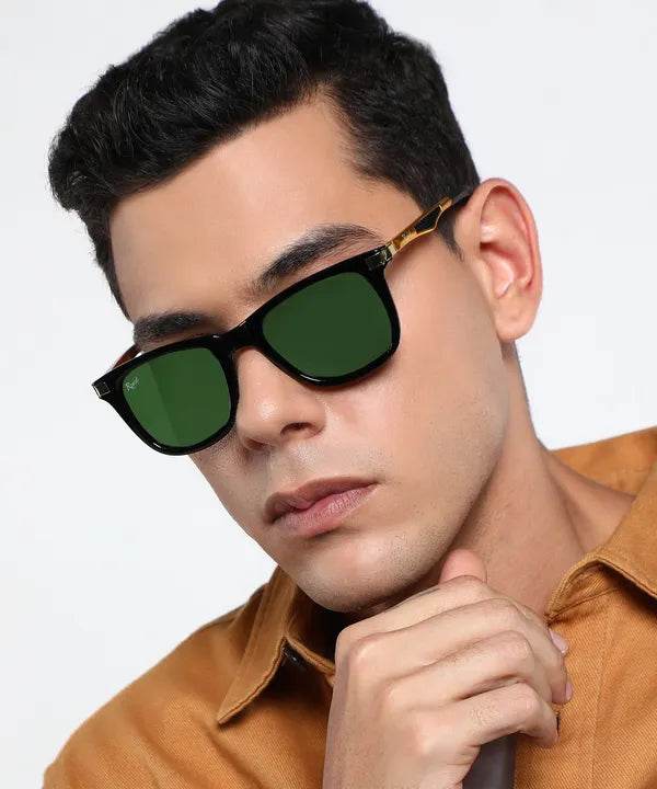 Unisex Wayfarer Green Sunglass - SunglassesMart