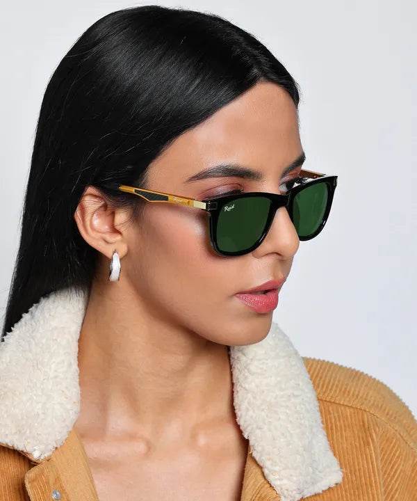 Unisex Wayfarer Green Sunglass - SunglassesMart