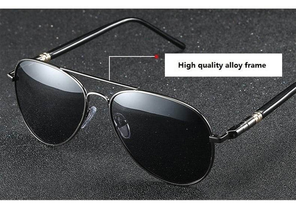 Vintage Black Pilot Sunglasses - SunglassesMart