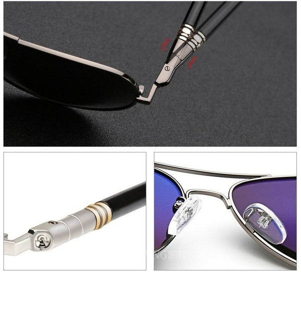 Vintage Black Pilot Sunglasses - SunglassesMart