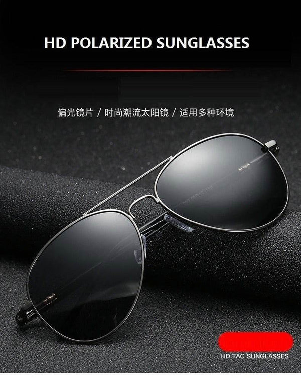 Vintage Black Pilot Sunglasses - SunglassesMart