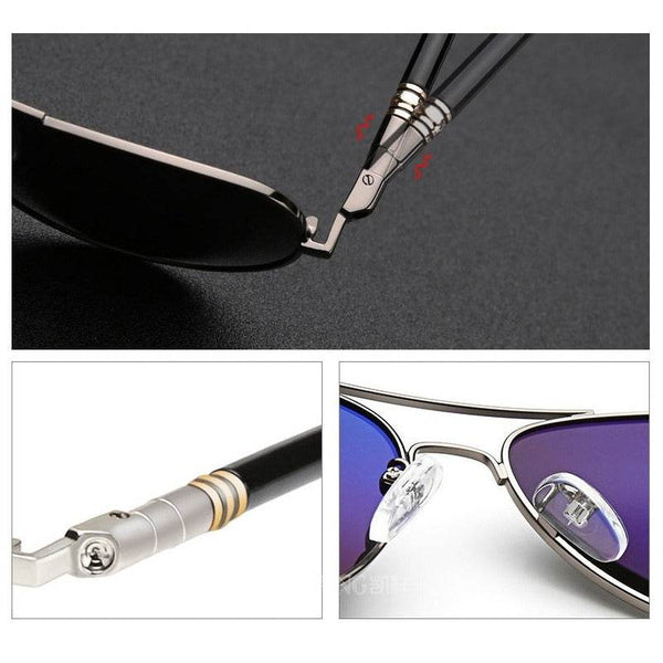 Vintage Black Pilot Sunglasses - SunglassesMart