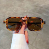 Vintage Double Bridge Sunglasses - Unisex Fashion Square Gradient Sun Glasses - SunglassesMart