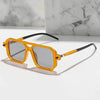 Vintage Double Bridge Sunglasses - Unisex Fashion Square Gradient Sun Glasses - SunglassesMart
